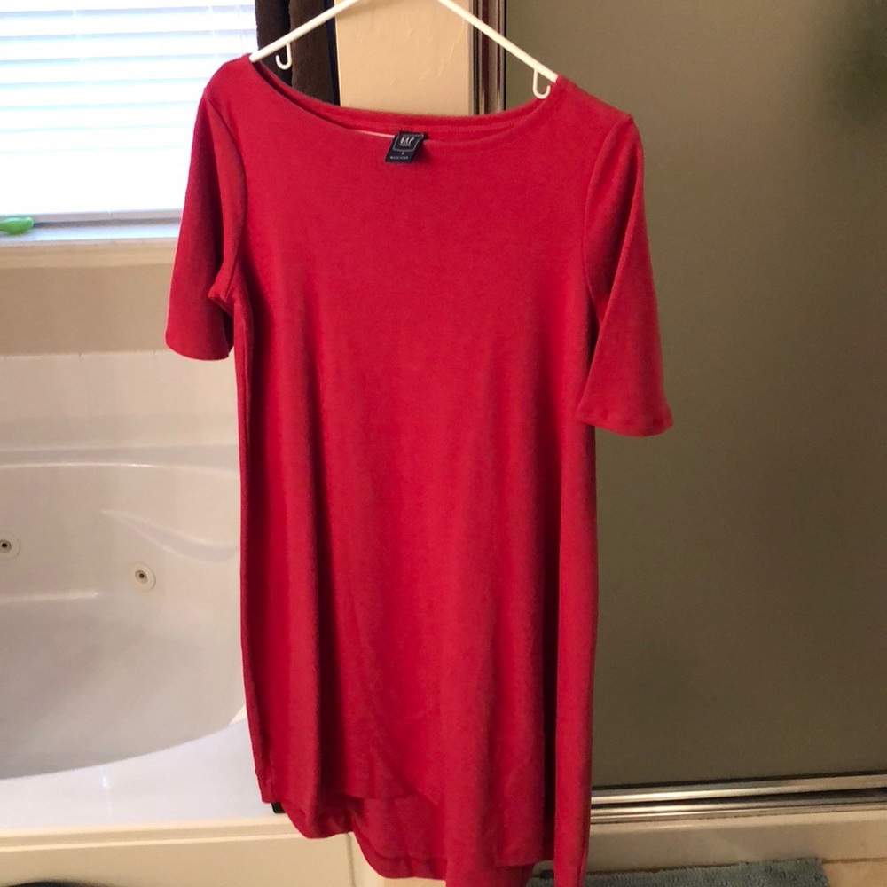 Red/coral maxi hi-low dress! Perfect condition